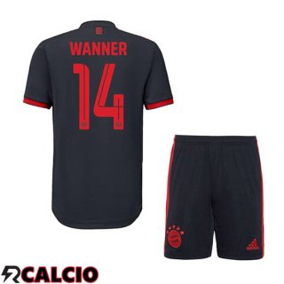 Terza Maglie Calcio Bayern Monaco (Wanner 14) Bambino Nero 2022/2023