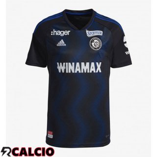 Terza Maglie Calcio RC Strasbourg Alsace Nero 2022/2023