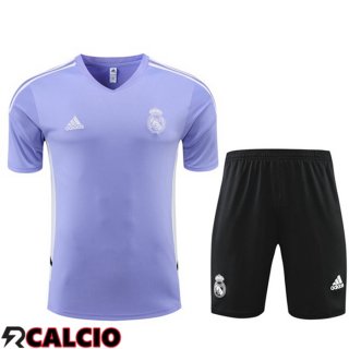 T Shirt Allenamento Real Madrid + Pantaloncini Viola 2022/2023