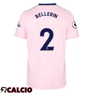 Seconda Maglie Calcio Arsenal (BELLERIN 2) Rosa 2022/2023