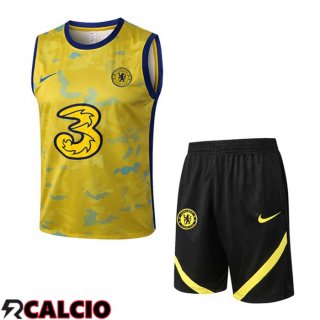 Canotta Calcio FC Chelsea + Pantaloncini Giallo 2022/2023