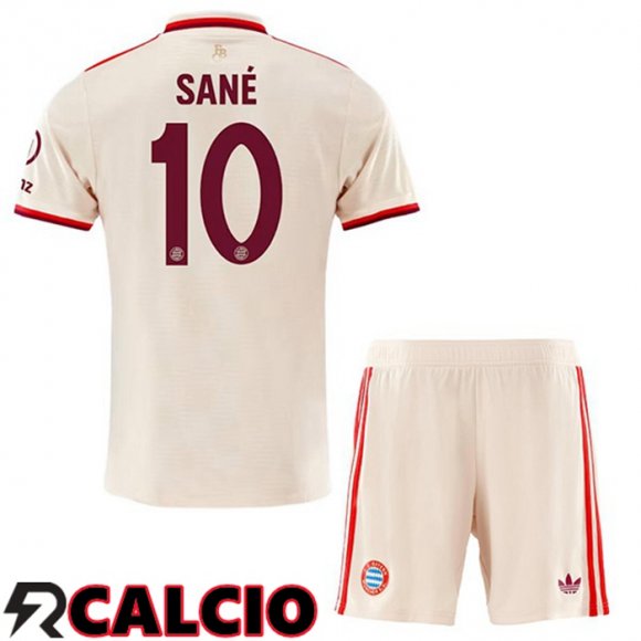 Terza Maglia Bayern Monaco (Sané 10) Bambino Giallo 2024/2025