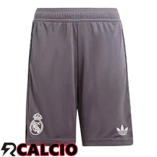 Terza Pantaloncini Calcio Real Madrid Grigio 2024/2025