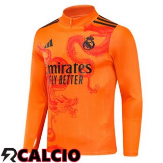 Felpa Allenamento Real Madrid Arancia 2024/2025