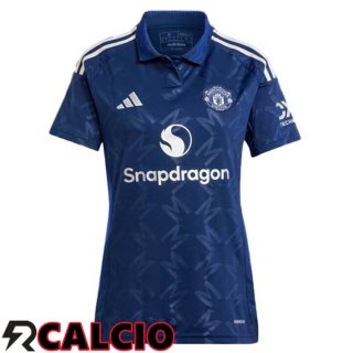 Seconda Maglia Manchester United Donna Blu 2024/2025