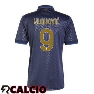 Terza Maglia Juventus (VLAHOVIĆ 9) Blu Reale 2024/2025