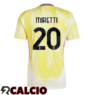Seconda Maglia Juventus (MIRETTI 20) Giallo 2024/2025