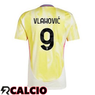 Seconda Maglia Juventus (VLAHOVIĆ 9) Giallo 2024/2025  Seconda Maglia Juventus (VLAHOVIĆ 9) Giallo 2024/2025