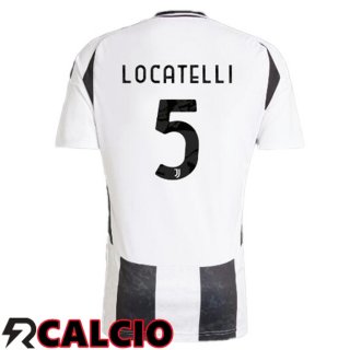 Prima Maglia Juventus (LOCATELLI 5) Nero Bianco 2024/2025