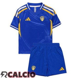 Seconda Maglie Calcio Leeds United Bambino Blu 2025/2026