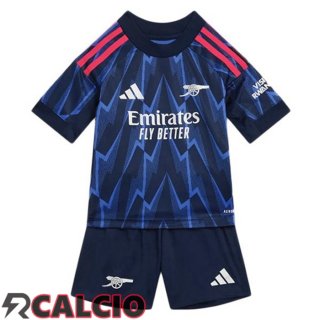 Seconda Maglie Calcio Arsenal Bambino Blu Reale 2025/2026