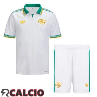 Terza Maglie Calcio AS Roma Bambino Bianco 2025/2026