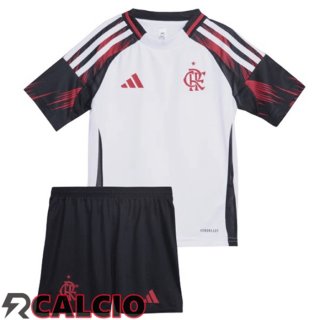 Seconda Maglie Calcio Flamengo Bambino Bianco 2025/2026