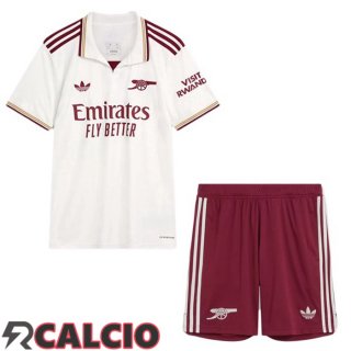 Terza Maglie Calcio Arsenal Bambino Bianco 2025/2026