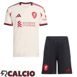 Seconda Maglia FC Liverpool Bambino Giallo 2025/2026