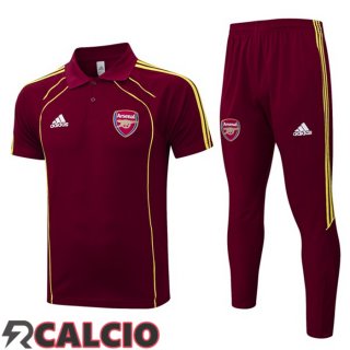 Insieme Polo Arsenal + Pantaloni Rosso 2025/2026