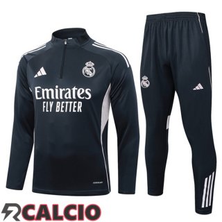 Insieme Tuta Calcio Real Madrid Grigio 2025/2026