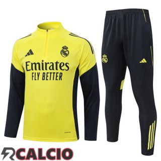 Insieme Tuta Calcio Real Madrid Giallo 2025/2026