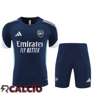Insieme T Shirt Allenamento Arsenal + Pantaloncini Blu Reale 2025/2026