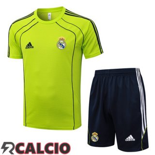 Insieme T Shirt Allenamento Real Madrid + Pantaloncini Verde 2025/2026