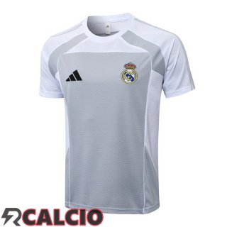 T Shirt Allenamento Real Madrid Bianco Grigio 2025/2026