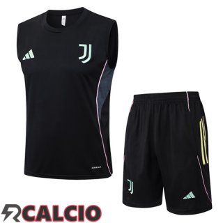 Canotta Allenamento Juventus + Pantaloncini Nero 2025/2026