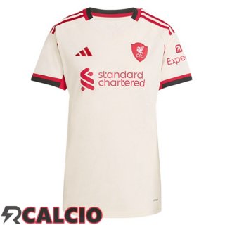 Seconda Maglie Calcio FC Liverpool Donna Giallo 2025/2026