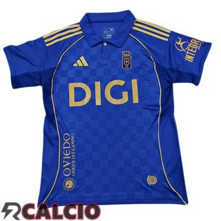 Prima Maglie Calcio Real Oviedo Blu 2025/2026