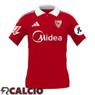 Seconda Maglie Calcio Sevilla FC Rosso 2025/2026