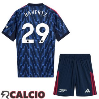 Seconda Maglia Arsenal (HAVERTZ 29) Bambino Blu Reale 2025/2026
