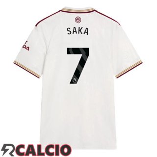 Terza Maglia Arsenal (SAKA 7) Bianco 2025/2026