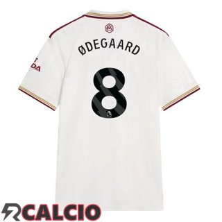 Terza Maglia Arsenal (ØDEGAARD 8) Bianco 2025/2026