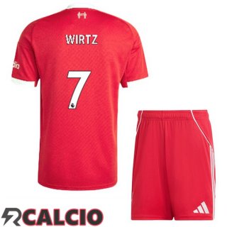 Prima Maglia FC Liverpool (WIRTZ 7) Bambino Rosso 2025/2026