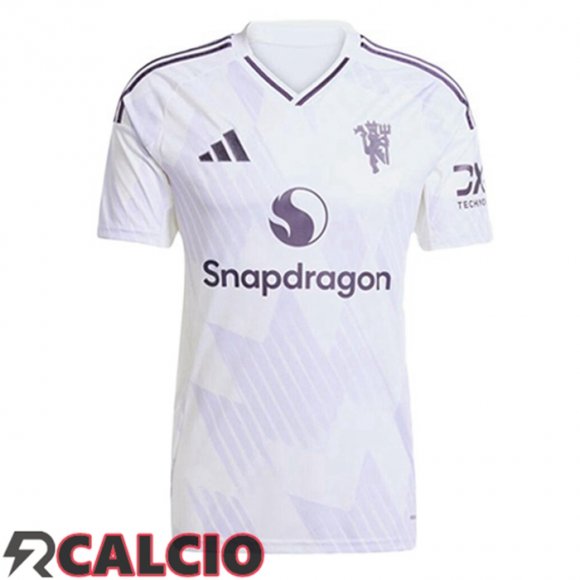 Seconda Maglie Calcio Manchester United Bianco 2025/2026