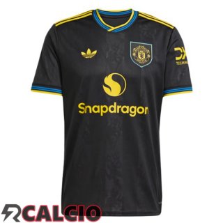 Terza Maglie Calcio Manchester United Nero 2025/2026