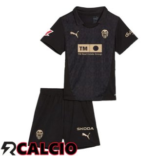 Seconda Maglia Valencia CF Bambino Nero 2024/2025