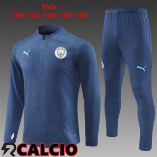 Insieme Tuta Calcio Manchester City Bambino Blu Reale 2024/2025