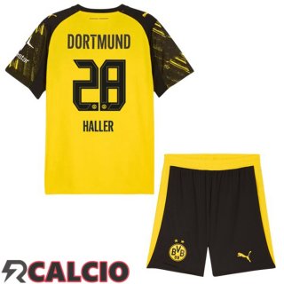 Prima Maglia Dortmund BVB (Haller 28) Bambino Giallo 2025/2026
