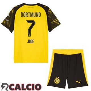 Prima Maglia Dortmund BVB (Jobe 7) Bambino Giallo 2025/2026