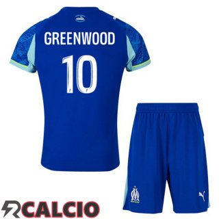 Terza Maglia Marsiglia OM (GREENWOOD 10) Bambino Blu 2025/2026