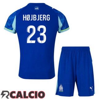 Terza Maglia Marsiglia OM (HØJBJERG 23) Bambino Blu 2025/2026