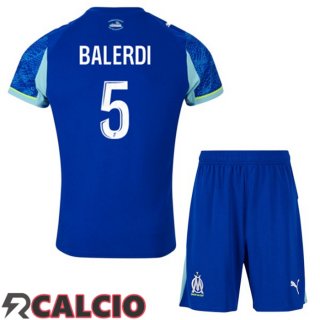 Terza Maglia Marsiglia OM (BALERDI 5) Bambino Blu 2025/2026