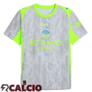 Terza Maglie Calcio Manchester City Grigio Verde 2025/2026
