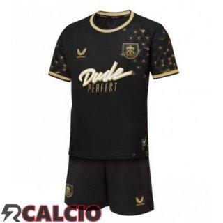 Terza Maglie Calcio Burnley Bambino Nero 2025/2026