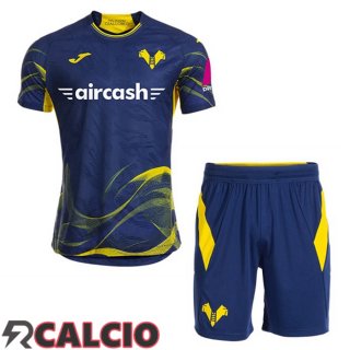 Prima Maglie Calcio Hellas Verone Bambino Blu Reale 2025/2026
