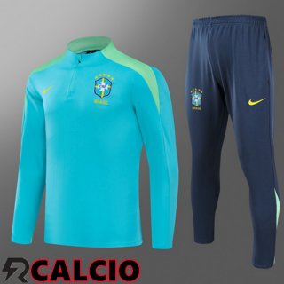 Insieme Tuta Calcio Brasile Bambino Verde 2024/2025