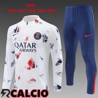 Insieme Tuta Calcio Paris PSG Bambino Bianco 2024/2025