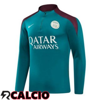 Felpa Allenamento Paris PSG Verde 2024/2025