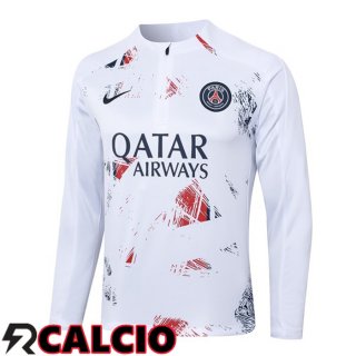 Felpa Allenamento Paris PSG Bianco 2024/2025