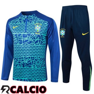 Insieme Tuta Calcio Brasile Blu 2024/2025